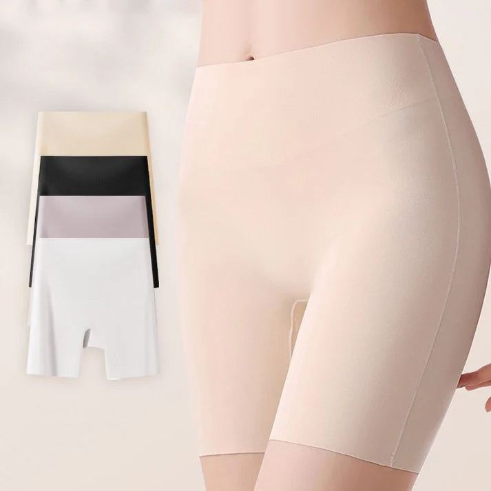 Ropa interior de seda helada de cintura alta para mujer con control de abdomen y levantamiento de cadera / Oferta 2x1