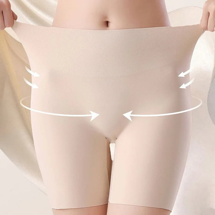 Ropa interior de seda helada de cintura alta para mujer con control de abdomen y levantamiento de cadera / Oferta 2x1