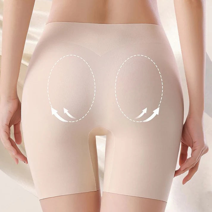 Ropa interior de seda helada de cintura alta para mujer con control de abdomen y levantamiento de cadera / Oferta 2x1