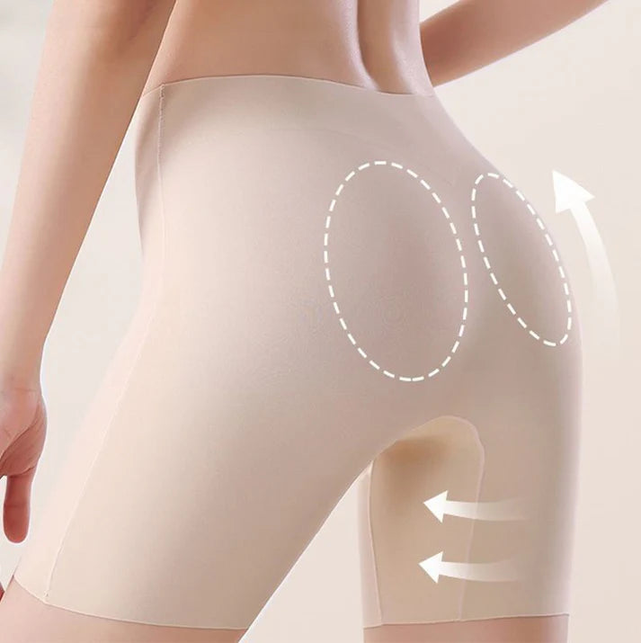 Ropa interior de seda helada de cintura alta para mujer con control de abdomen y levantamiento de cadera / Oferta 2x1
