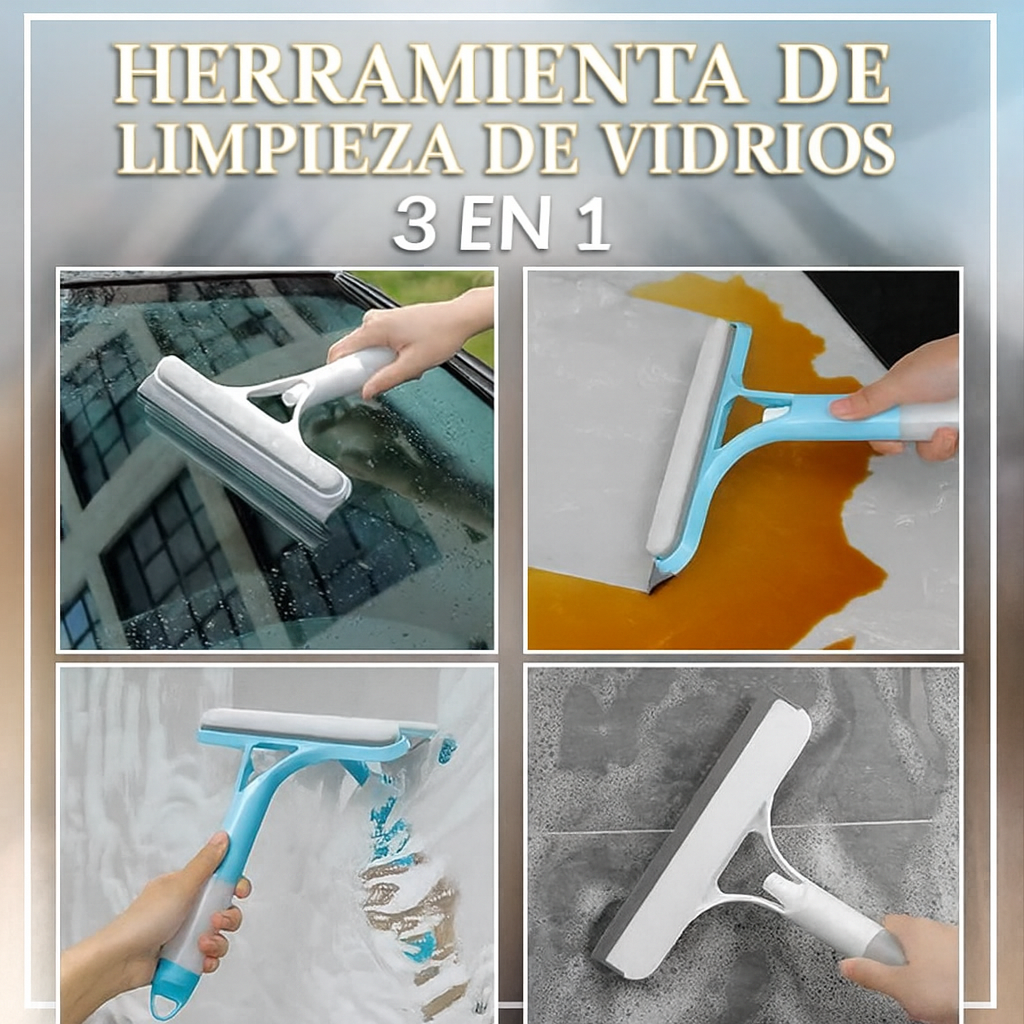 Limpia vidrios Multifuncional 3 en 1 Con 50% Descuento